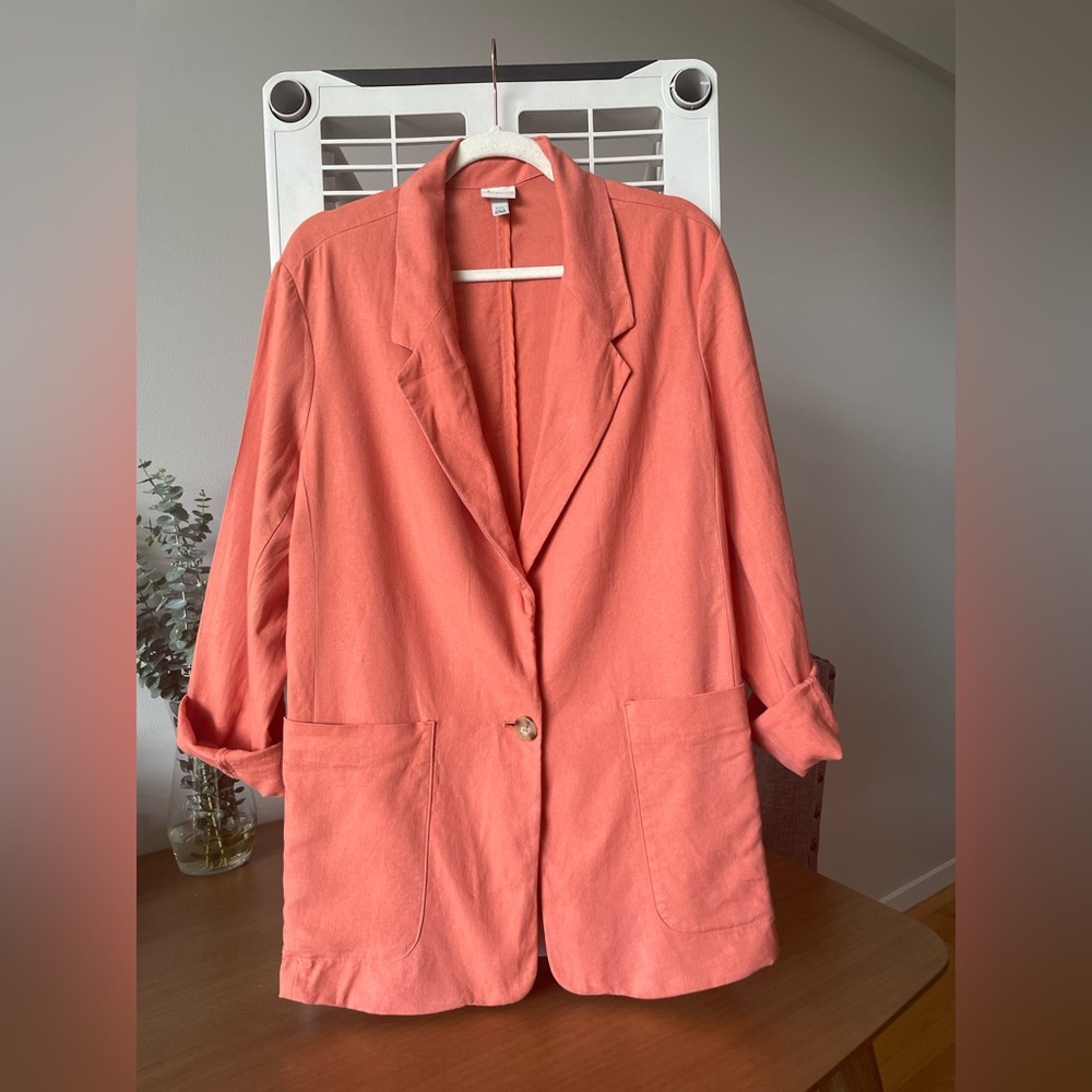CLEAR OUT SALE!! Linen Lightweight Blazer A New Day
